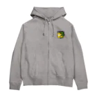 mugsの月面のアリゲーター Zip Hoodie