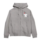 ねずりすSHOPのクリスマスのプレーリー Zip Hoodie