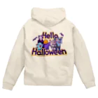 生物＝ケモノのヲ店のHello Halloween ジップパーカー