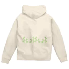 えいこせんせいの「にこにこパンダ」のくっきりポケットにこにこパンダ Zip Hoodie