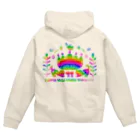 パドマネコヨガスタジオの雑貨屋さんのPADMA Lv.11 派手レインボーver. Zip Hoodie