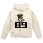 BuhiBuhiBooの89パグ‼︎ Zip Hoodie