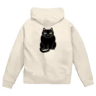 mikepunchの黒猫さん Zip Hoodie