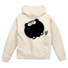 ちくわ屋さんの背中にひっつくペンちゃん Zip Hoodie