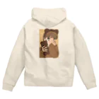 nsnのくまちゃんだいすきクラブ（brown） Zip Hoodie