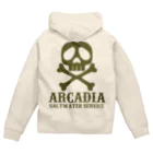 アシスト通信社の2019ARCADIA　OD髑髏ジップアップパーカー Zip Hoodie