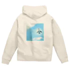 hamly hamuko.の空を泳ぐペンギン Zip Hoodie