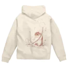 kurun's petit factory By 星咲まゆのタンポポとハムスター Zip Hoodie