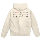 しまのなかまfromIRIOMOTEのしまのなかま鳥類14＋α Zip Hoodie