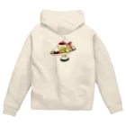 気ままに創作　よろず堂のプリン・ア・ラ・モード　ポップ Zip Hoodie