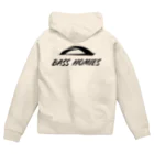 BASSHOMIESのBASSHOMIES(バスホーミーズ)ブリッジデザイン ブラックバス Zip Hoodie