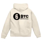 10BTCの6BTC(Black-Logo) Zip Hoodie