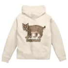 すとろべりーガムFactoryの野生のにゃん・ボブキャット Zip Hoodie