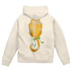 おとぼけ姉さんSHOPのレモン×ケーキ×ニャン子 Zip Hoodie