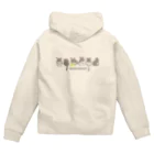 ぴーちゃん(*´꒳`*)の横並びチンチラ Zip Hoodie