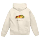 あずき缶のオムにゃんライス Zip Hoodie