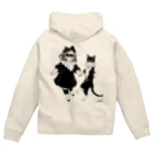 Torii Tsubaki - Shop online [SUZURI店]のキャムちゃんグリちゃん Zip Hoodie