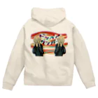 すとろべりーガムFactoryの【バックプリント】 ドッペルゲンガー Zip Hoodie