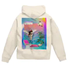 𝙈𝙊𝙈𝙊'𝙨 𝙎𝙝𝙤𝙥のvintage vaporwave Zip Hoodie