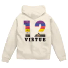 sncのvirtue number ジップパーカー