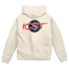 IOST_Supporter_CharityのIOST（バックプリントシリーズ）【ホッパーデザイン】 Zip Hoodie