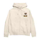 白い豆腐のちょうだい Zip Hoodie