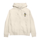 SUIMINグッズのお店の【小】玉子の握り寿司をのんびり運ぶねこ Zip Hoodie