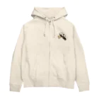 Sumireptiles🐍__爬虫類・生き物グッズのパイボール（ブラックパステル） Zip Hoodie