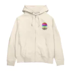 aikenkaのRAINBOWわたあめ犬 Zip Hoodie