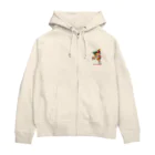 バッファ君  goods【近鉄バファローズ／1976-1996】の【新】バッファ君（英）／ベーシックポーズ Zip Hoodie