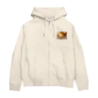 イエローローズの昭和思い出プリン Zip Hoodie