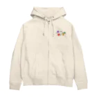 色を探す愉快な仲間たちのほめほめなふわふわ Zip Hoodie