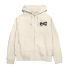 SAUNA JUNKIES | サウナジャンキーズのメルティー・スカル（黒プリント） Zip Hoodie