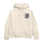 𝙈𝙊𝙈𝙊'𝙨 𝙎𝙝𝙤𝙥の90's anime & momo #03 Zip Hoodie