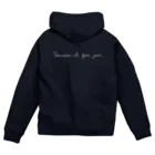 kiki25の明日はいい天気(フランス語　ホワイト)   Zip Hoodie