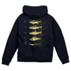 猫と釣り人のFreshwater fish_2W Zip Hoodie