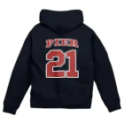 pier21のチームロゴ風_両面プリント Zip Hoodie