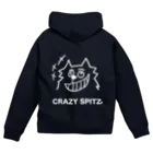 ehime@けだま&もち＆すみのCRAZY SPITZ「HA HA HA」ver.white Zip Hoodie