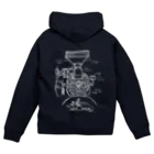 OKAGESAMAの見習い焙煎士//珈琲マニアに捧ぐ Zip Hoodie