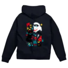 ちゃこぺん（SUZURI店）の妖狐と妖怪さん Zip Hoodie