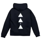 【三角形の穴】の▲3【三角形の穴】 Zip Hoodie