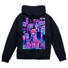 ひろまるの夜のネオン街 Zip Hoodie