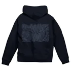 prunelleのゼブラ Zip Hoodie