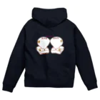 Draw freelyのおもち　ぴったんこ Zip Hoodie