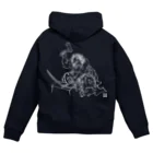 鍛屋　山源の鍛屋山源　鍛冶鬼文字無し Zip Hoodie