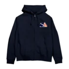 ムクのアキクサインコの天体観測 Zip Hoodie