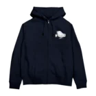 イラスト MONYAAT のみつぐトリ 白 Zip Hoodie