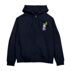 Ａｔｅｌｉｅｒ　Ｈｅｕｒｅｕｘのサーカスにゃんこ　風船ピエロ Zip Hoodie