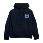 ロジローのあっかんべーこ(青) Zip Hoodie