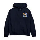 Super_Bluemoonの神秘的な数字 No.9🎵 Zip Hoodie